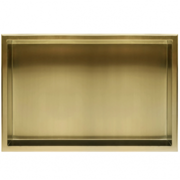 Raft incastrat pentru baie Rea 30x60 cm Auriu Periat