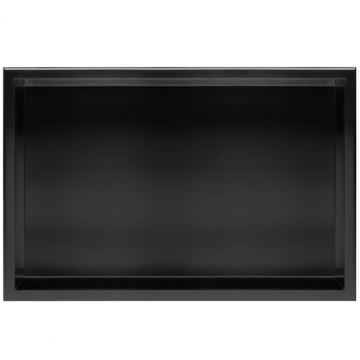 Raft incastrat pentru baie Rea 30x60 cm Negru Mat