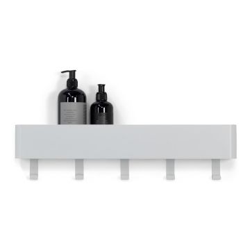 Raft pentru baie alb de montat pe perete din oțel Multi – Spinder Design