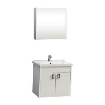 Set mobilier baie Mira  suspendat  3 piese  alb  65 cm