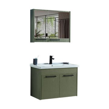 Set mobilier baie Sofia 80 cm 3 piese Verde