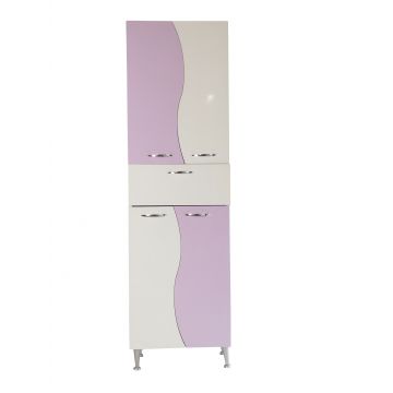 Dulap soldat baie dublu Selena  lila  50x170 cm