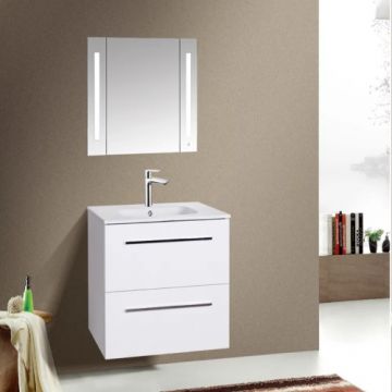 Dulap de baie suspendat Wellis Almeria, alb, 80cm