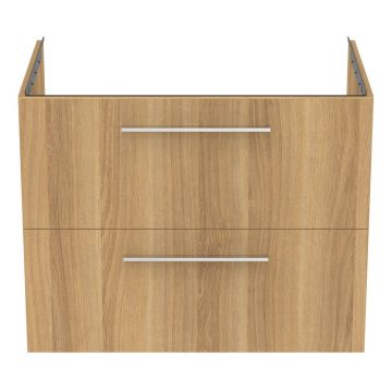 Dulap sub chiuvetă în culoare naturală suspendat cu aspect de lemn de stejar 80x63 cm i.Life B – Ideal Standard