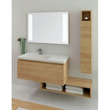 Mobilier Karag SPACE 100cm cu lavoar QUATTRO 8100 - Culoare grey 4502