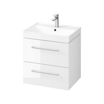 Mobilier suspendat, Cersanit, Larga, dreptunghiular, 60 cm, alb