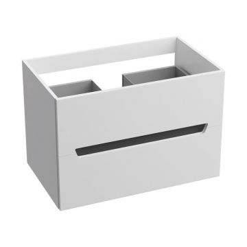 Mobilier suspendat de baie Kansas 80.5x48x54.2 cm Alb/Negru