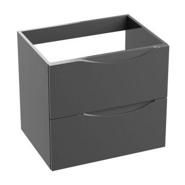 Mobilier suspendat de baie Kolorado 60.5x48x54.2 cm Grafit lucios