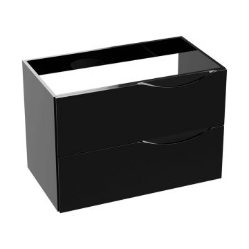Mobilier suspendat de baie Kolorado 80.5x46x54.2 cm Negru Lucios