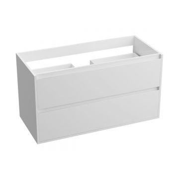Mobilier suspendat de baie Minnesota 100.5x46x54.2 cm Alb