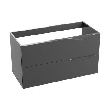 Mobilier suspendat de baie Minnesota 100.5x46x54.2 cm Grafit Lucios