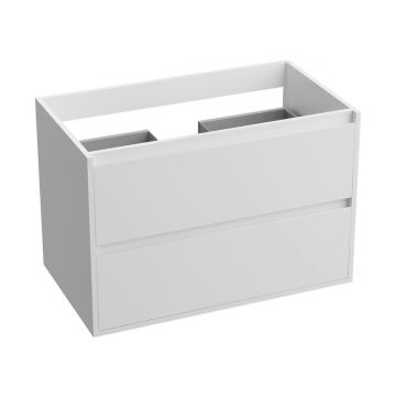 Mobilier suspendat de baie Minnesota 80.5x46x54.2 cm Alb