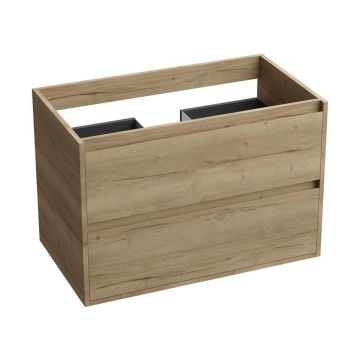 Mobilier suspendat de baie Minnesota 80.5x46x54.2 cm Stejar