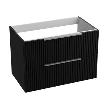 Mobilier suspendat de baie Oklahoma 80.5x46x54.2 cm Negru