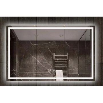 Oglinda Fluminia, Ando 120, dreptunghiulara, cu iluminare LED