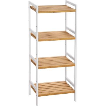 Raft de depozitare multifunctional Vasagle, 45x31.5x111 cm, bambus, natural