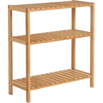 Raft de depozitare Vasagle, 60x26x66 cm, bambus, maro