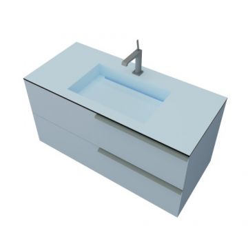Set masca si lavoar Savinidue Oikos HPL Sky, 101 cm - Dimensiune 101 cm