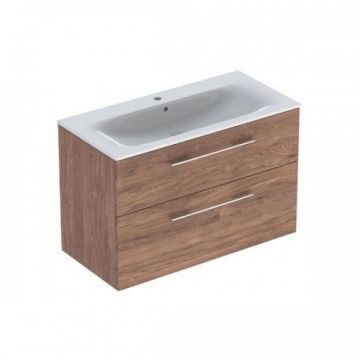 Set Mobilier + Lavoar 100 cm Nuc Inchis Selnova - Geberit