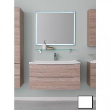 Set Mobilier Suspendat + Lavoar Tara Stejar Satin 70x50x45 cm - KolpaSan