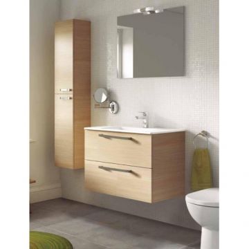 Set Mobilier Suspendat Tempo 80 Stejar Nisip Si Lavoar - Ideal Standard