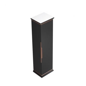 Dulap baie Hermes, 39x141x31cm, Negru