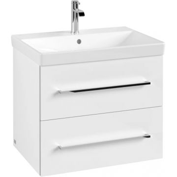 Dulap baza suspendat Villeroy & Boch Avento 630x514x452 mm cu doua sertare  alb Crystal
