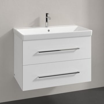 Dulap baza suspendat Villeroy & Boch Avento 780x514x452 mm cu doua sertare  alb Crystal
