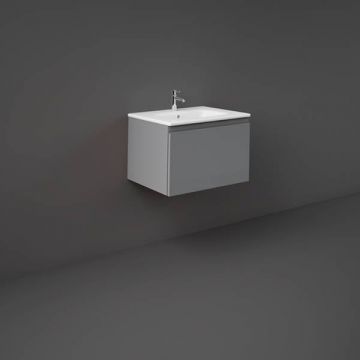 Mobilier pentru lavoar Rak, Joy-Uno 60 cm, suspendat, 1 sertar, gri