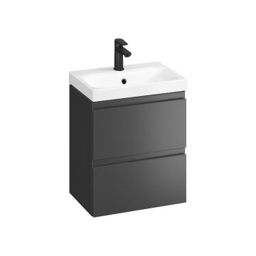 Set B888 mobilier cu lavoar Cersanit, Moduo 50, antracit