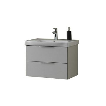 Set mobilier cu lavoar Kolpasan, Lana 65 cm, gri mat