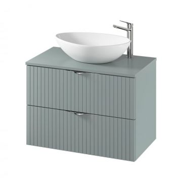 Dulap baie suspendat 80 cm pentru lavoar, fiord mat, Cersanit Tirso