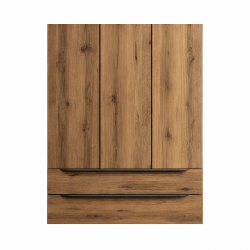 Dulap baie suspendat stejar 100 cm cu 2 sertare si 3 usi KolpaSan Malaya