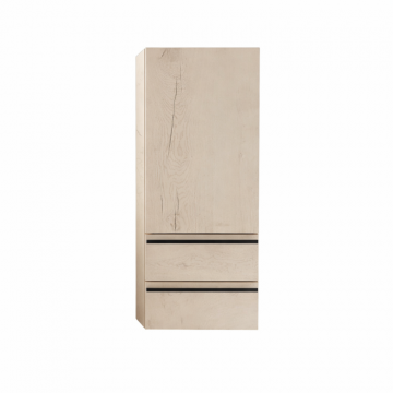 Dulap baie suspendat stejar 100 cm cu 2 sertare si o usa KolpaSan Alexis