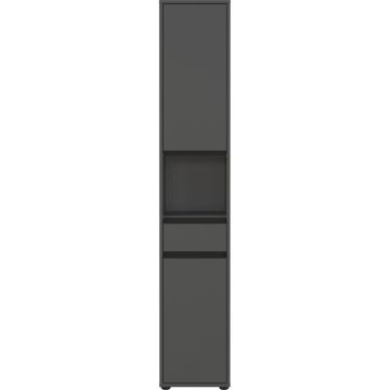 Dulap de baie gri antracit înalt/îngust 33x181 cm Lemont – Germania