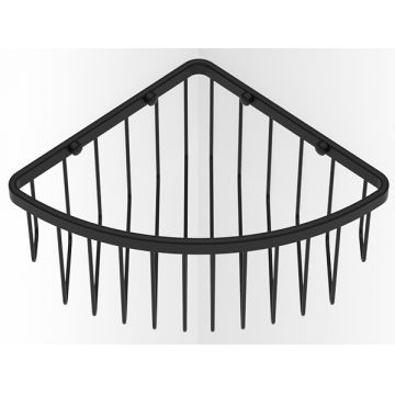 Etajera de colt Decor Walther  negru mat