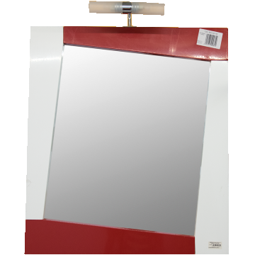 Oglinda Briana 60 cm alb/rosu