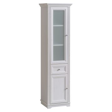 Dulap baie inalt cu vitrina 2 usi si 1 sertar, Palace Andersen, l49xA43xH190 cm