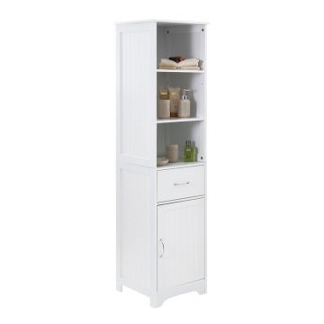 Dulap de baie Stuff, alb, 40 x 160 cm