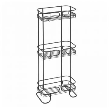 Organizator pentru baie cu 3 etaje iDesign Neo, negru