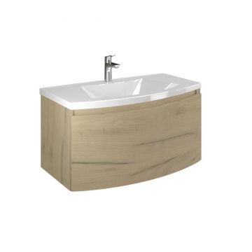 Set masca si lavoar Sole 80 Gold Oak - Savini Due, Galben & Auriu