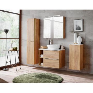 Set Mobilier pentru baie, 8 piese, Capri Oak XL