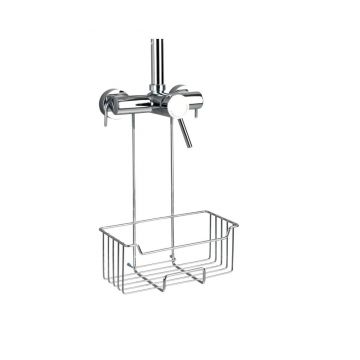 Suport accesorii de baie Wenko, inox, 25x14x36 cm, multicolor - Wenko, Multicolor