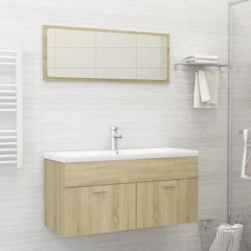 vidaXL Set mobilier baie, 2 piese, stejar Sonoma, PAL vidaXL Set mobilier baie, 2 piese, stejar Sonoma, PAL