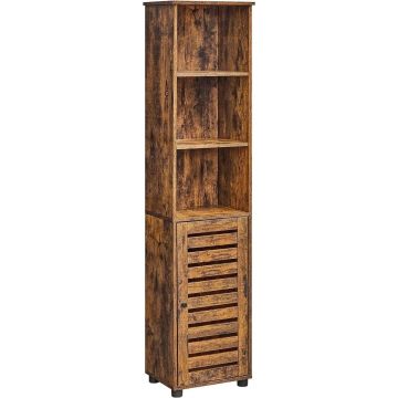 Dulap baie, Artool, pal, 6 rafturi, 1 usa, 40x30x167 cm