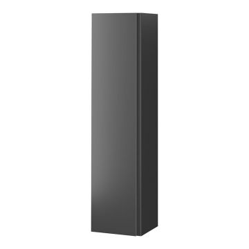 Dulap baie suspendat Cersanit Moduo, o usa, 160 cm, antracit