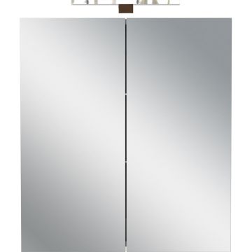 Dulap de baie crem suspendat/cu oglindă 60x71 cm Arcena – Germania