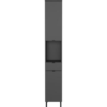 Dulap de baie gri antracit înalt/îngust 30x190 cm Arcena – Germania