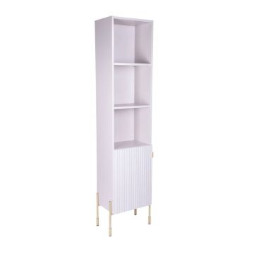 Dulap ingust pentru baie Navado, Homla, 40x28x160 cm, PAL/MDF, casmir