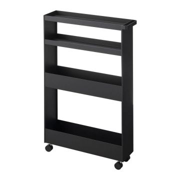Etajeră de baie negru-mat din oțel 48x80,5 cm Tower – YAMAZAKI